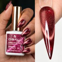 Esmalte em gel Magnético Goiaba Escuro Encanto 06 10ml Dafu Esmalte em gel Magnético Goiaba Escuro Encanto 06 10ml Dafu