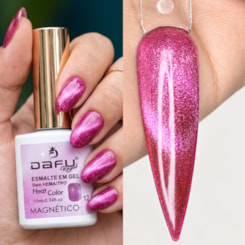 Esmalte em gel Magnético Rosa Heat Color 12 10ml Dafu Esmalte em gel Magnético Rosa Heat Color 12 10ml Dafu