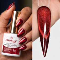 Esmalte em gel Magnético Vermelho Bordô Encanto Rubi 07 10ml Dafu Esmalte em gel Magnético Vermelho Bordô Encanto Rubi 07 10ml Dafu