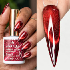 Esmalte em gel Magnético Vermelho Encanto 05 10ml Dafu