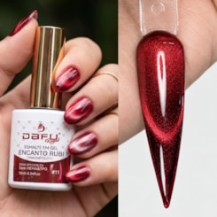 Esmalte em gel Magnético Vermelho Vinho Encanto Rubi 11 10ml Dafu Esmalte em gel Magnético Vermelho Vinho Encanto Rubi 11 10ml Dafu