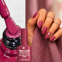 Esmalte em gel Malva Fechado Real Love Linha Classic 8ml 041
