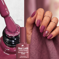 Esmalte em gel Malva Fechado Real Love Linha Classic 8ml 041 Esmalte em gel Malva Fechado Real Love Linha Classic 8ml 041