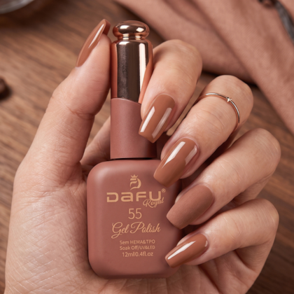 Esmalte em gel Marrom 55 Dafu 12ml Infinito Glow