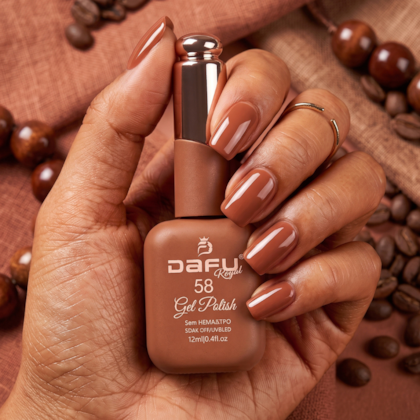 Esmalte em gel Marrom 58 Dafu 12ml Infinito Glow