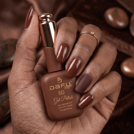 Esmalte em gel Marrom 60 Dafu 12ml Infinito Glow para unhas