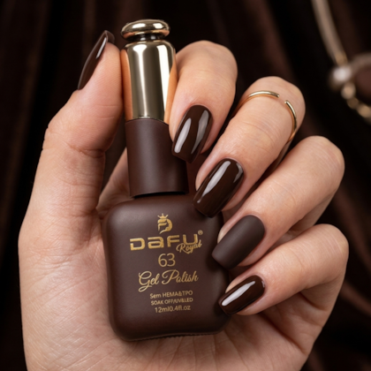 Esmalte em gel Marrom 63 Dafu 12ml Infinito Glow