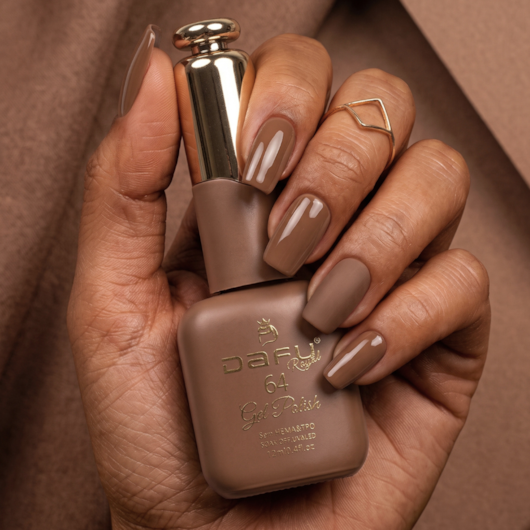 Esmalte em gel Marrom 64 Dafu 12ml Infinito Glow para unhas