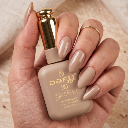 Esmalte em gel Marrom Acinzentado 80 Dafu 12ml Infinito Glow para unhas