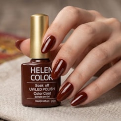 Esmalte em gel Marrom Avermelhado Soak Off Helen Color 269 Esmalte em gel Marrom Avermelhado Soak Off Helen Color 269