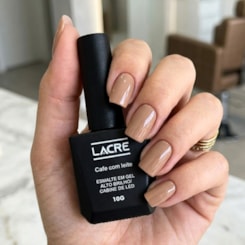 Esmalte em gel Marrom Café com leite Lacre 10g
