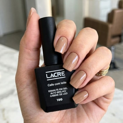 Esmalte em gel Marrom Café com leite Lacre 10g