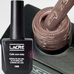 Esmalte em gel Marrom Café com leite Lacre 10g Esmalte em gel Marrom Café com leite Lacre 10g