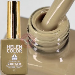 Esmalte em gel Marrom chocolate ao leite Helen Color 12ml Conexão 251