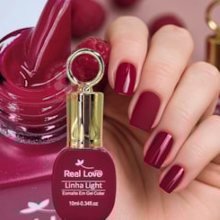 Esmalte em gel Marsala aberto 156 10ml Real Love Chaveirinho Esmalte em gel Marsala aberto 156 10ml Real Love Chaveirinho