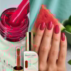 Esmalte em gel Melancia Pink avermelhado 37 Linha PRO Real Love