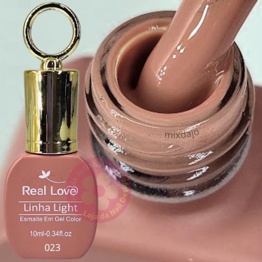 Esmalte em gel Mocha 157 10ml Real Love Chaveirinho para unhas