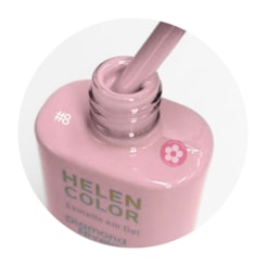 Esmalte em gel Nude 08 Diamond 15ml Helen Color Esmalte em gel Nude 08 Diamond 15ml Helen Color