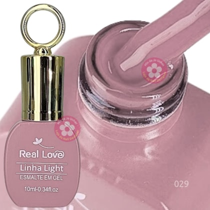 Esmalte em gel Nude 29 10ml Real Love Chaveirinho