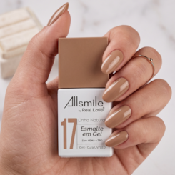 Esmalte em gel Nude Areia Sem TPO AllSmile Real Love 17