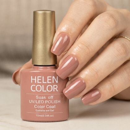 Esmalte em gel Nude Elegante Helen Color Soak Off 10ml 255