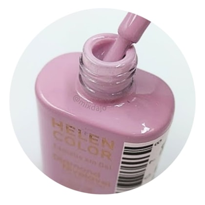 Esmalte em gel Nude lilás Helen Color 15ml Diamond 50