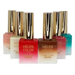 Esmalte Em Gel nude pouco rosado Helen Color 15ml