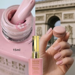 Esmalte em gel Nude Rose 07 Diamond 15ml Helen Color Esmalte em gel Nude Rose 07 Diamond 15ml Helen Color