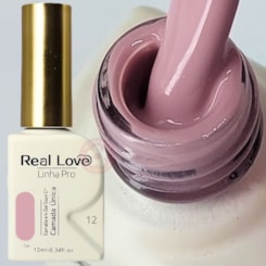 Esmalte em gel Nude rose 12 Linha PRO Real Love Esmalte em gel Nude rose 12 Linha PRO Real Love