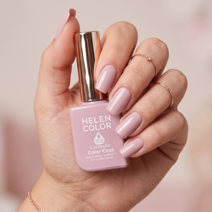 Esmalte em gel Nude Rosé Helen Color 12ml Conexão 211