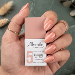 Esmalte em gel Nude Sem TPO AllSmile Real Love 05