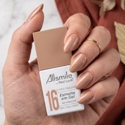 Esmalte em gel Nude Sem TPO AllSmile Real Love 16