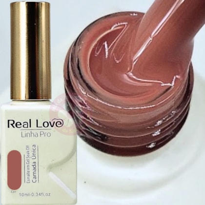 Esmalte em gel Nude Terracota Linha PRO Real Love