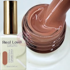 Esmalte em gel Nude Terroso Linha PRO Real Love