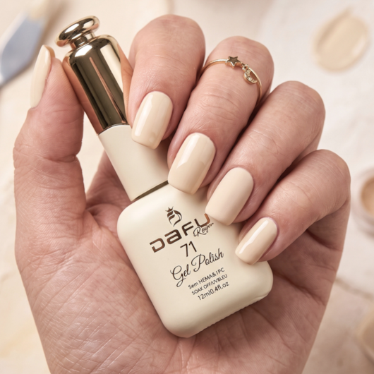 Esmalte em gel Off White 71 Dafu 12ml Infinito Glow para unhas