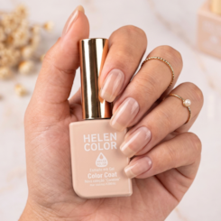 Esmalte em gel Off White Camuflagem nude Helen Color 12ml Conexão 202