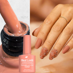 Esmalte em gel Pêssego Real Love Linha Classic 8ml 015