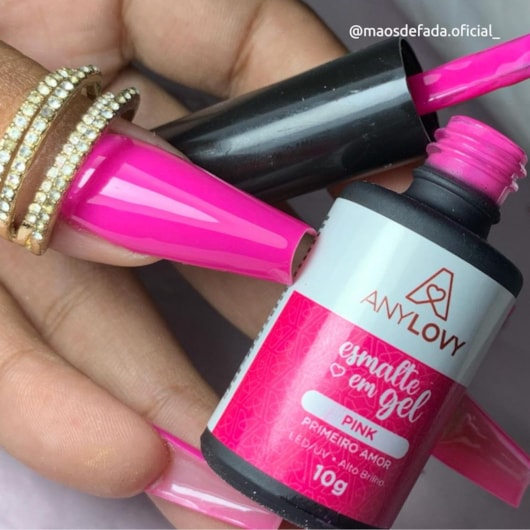 Esmalte em gel Pink Any Love 10 Primeiro Amor para unhas