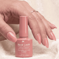 Esmalte em gel Pink Camuflagem Real Love Linha Classic 8ml 007