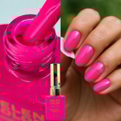 Esmalte em gel Pink forte Diamond 15ml Helen Color