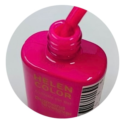 Esmalte em gel Pink forte Diamond 15ml Helen Color