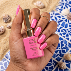 Esmalte em gel Pink neon Helen Color 15ml Diamond 19 Esmalte em gel Pink neon Helen Color 15ml Diamond 19