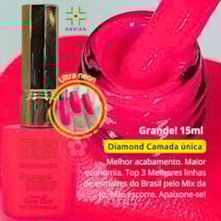 Esmalte em gel Pink Ultra Neon 22 Diamond 15ml Helen Color Esmalte em gel Pink Ultra Neon 22 Diamond 15ml Helen Color