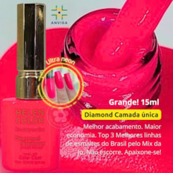 Esmalte em gel Pink Ultra Neon Helen Color 15ml Diamond 22 Esmalte em gel Pink Ultra Neon Helen Color 15ml Diamond 22
