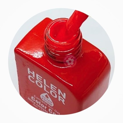 Esmalte em gel Pomodoro Laranja avermelhado Helen Color 12ml Conexão 109
