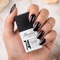 Esmalte em gel Preto Sem TPO AllSmile Real Love 74 Esmalte em gel Preto Sem TPO AllSmile Real Love 74