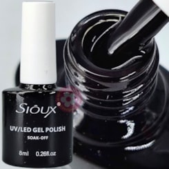 Esmalte em gel Preto Sioux 8ml Esmalte em gel Preto Sioux 8ml