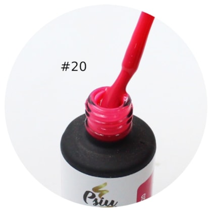 Esmalte Em Gel Psiu 10ml - Cor: 20 Fúcsia