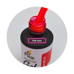 Esmalte Em Gel Psiu 10ml - Cor:33 Pink Red