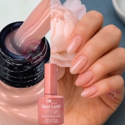 Esmalte em gel Real Love Camuflagem pink Linha Light